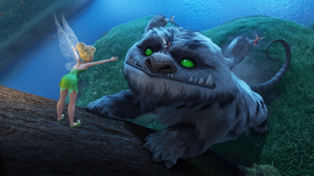 "TINKER BELL AND THE LEGEND OF THE NEVERBEAST" Pictured (L-R): Tinkerbell and Gruff. ?2014 Disney Enterprises, Inc. All Rights Reserved.